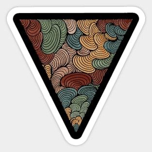 Abstract colorful triangle Sticker